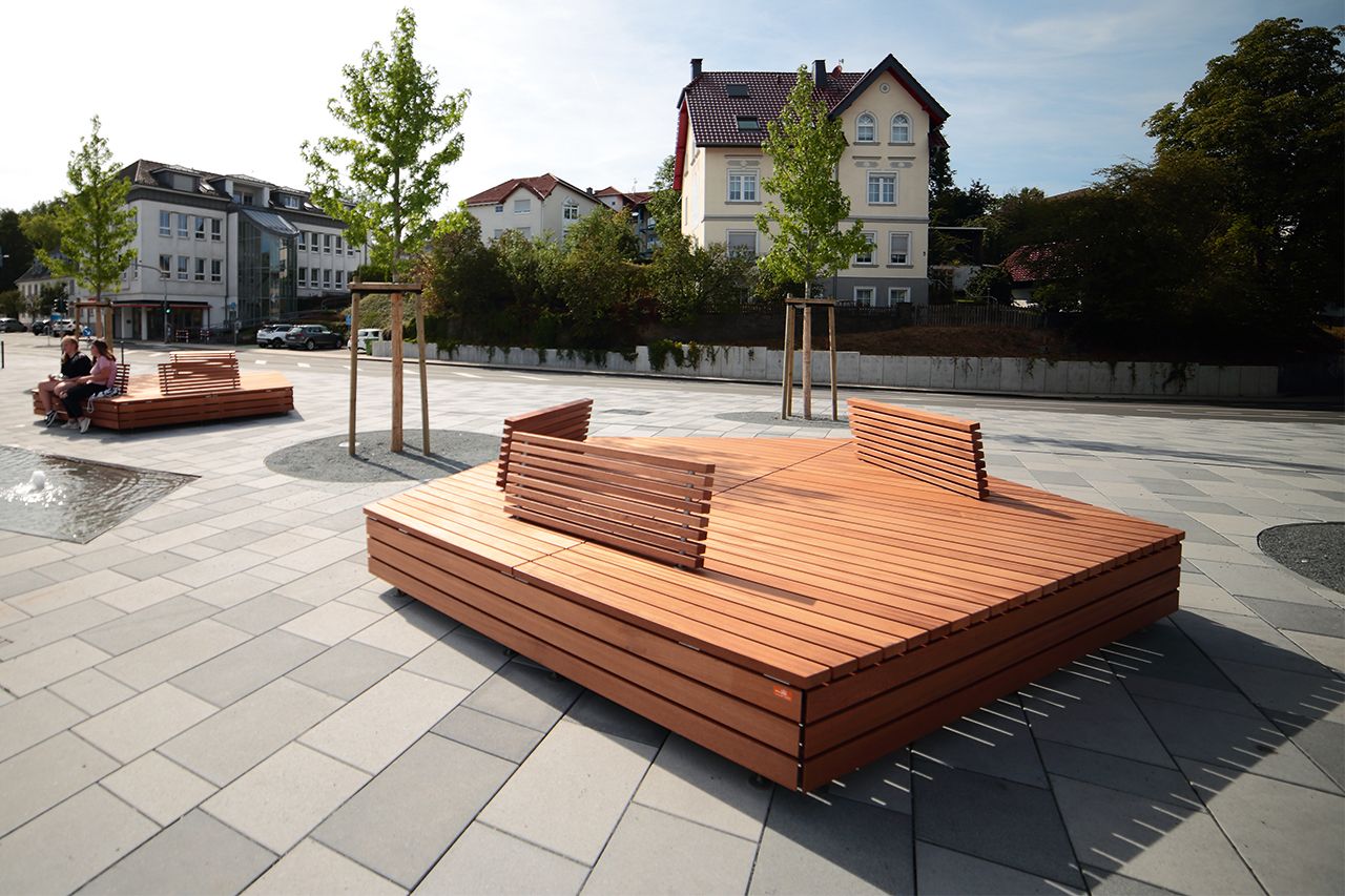 Projekt Meinerzhagen, Sitzinseln Stadtplatz